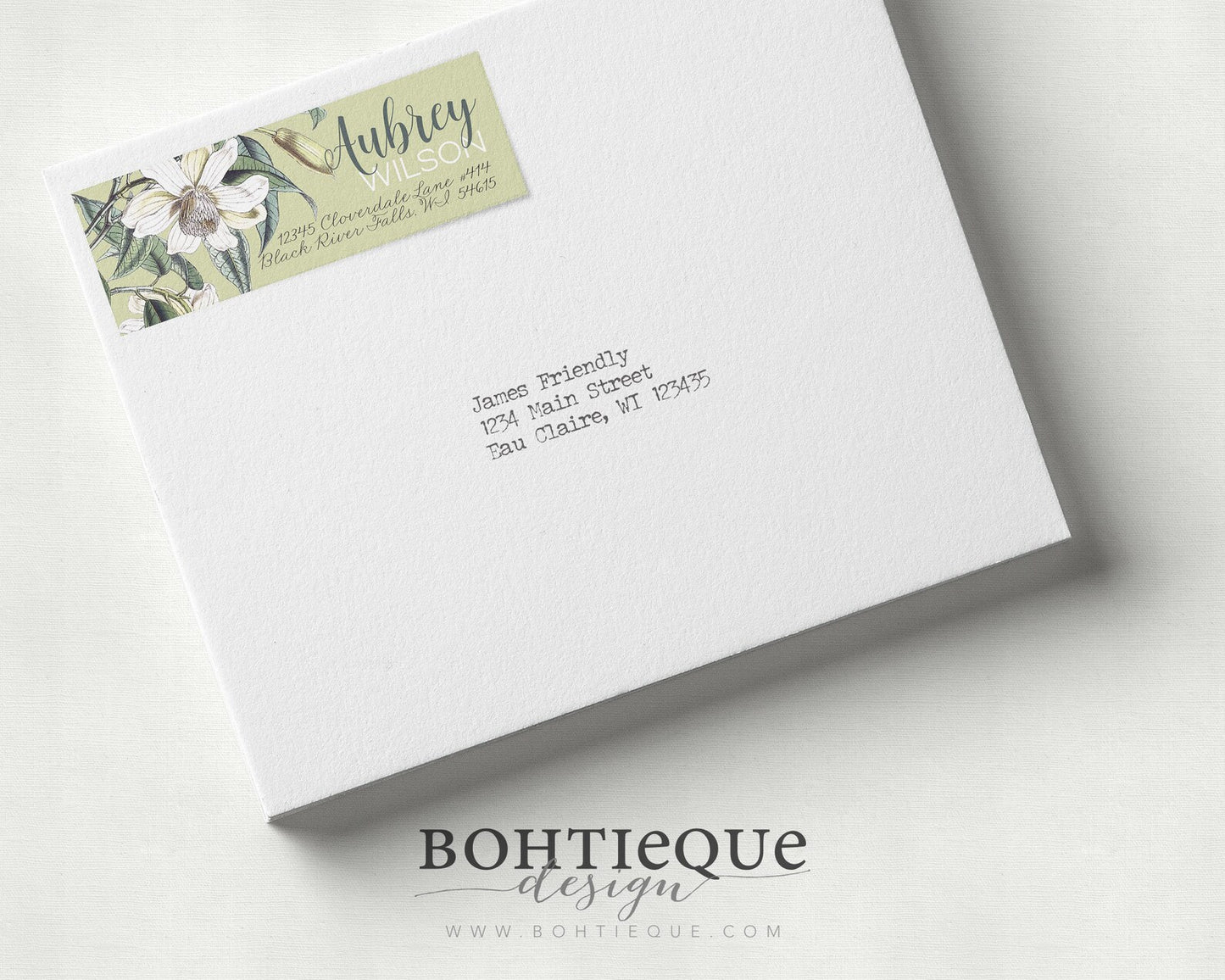 Return Address Stickers: Aubrey Floral