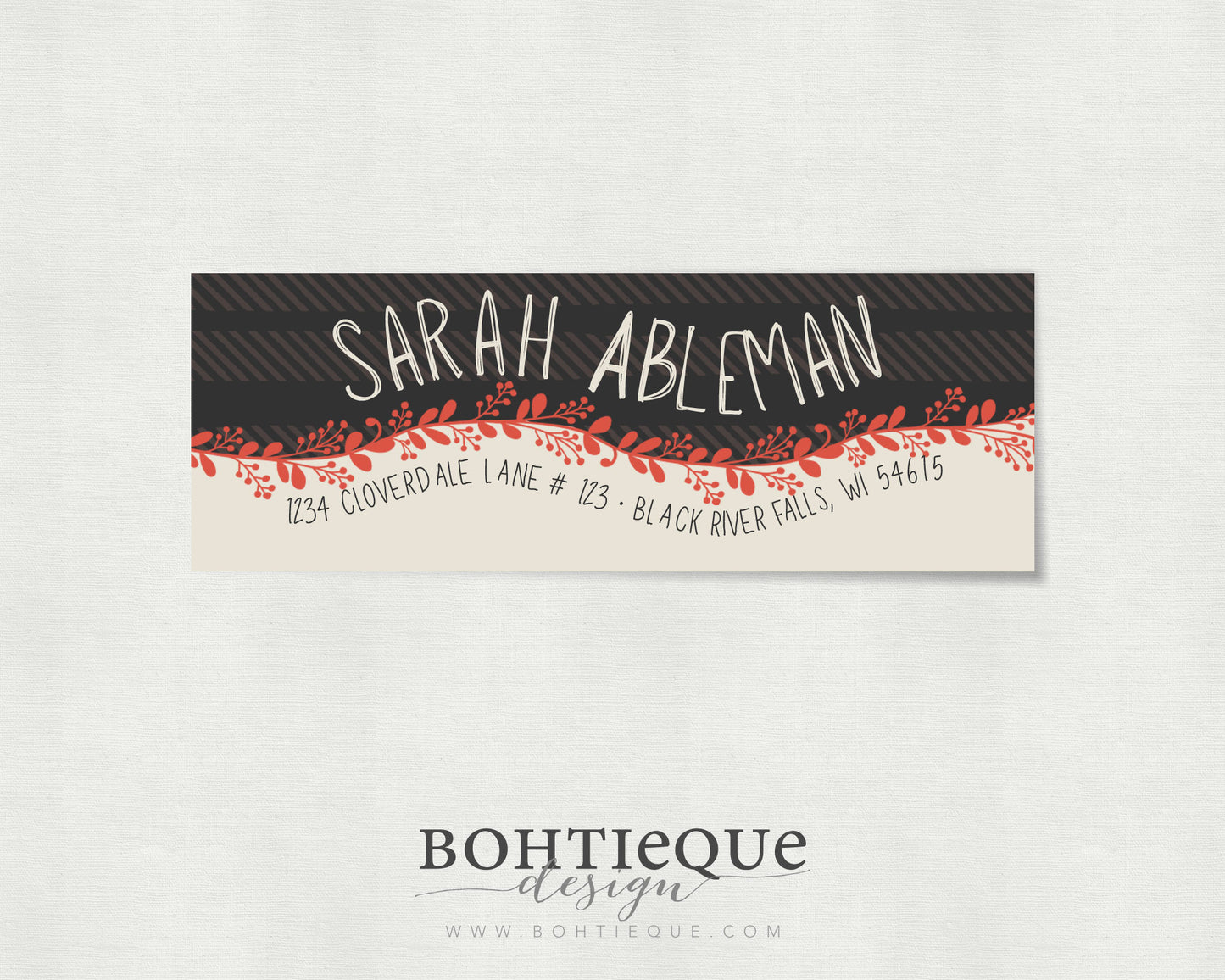 Sarah Modern Return Address Labels