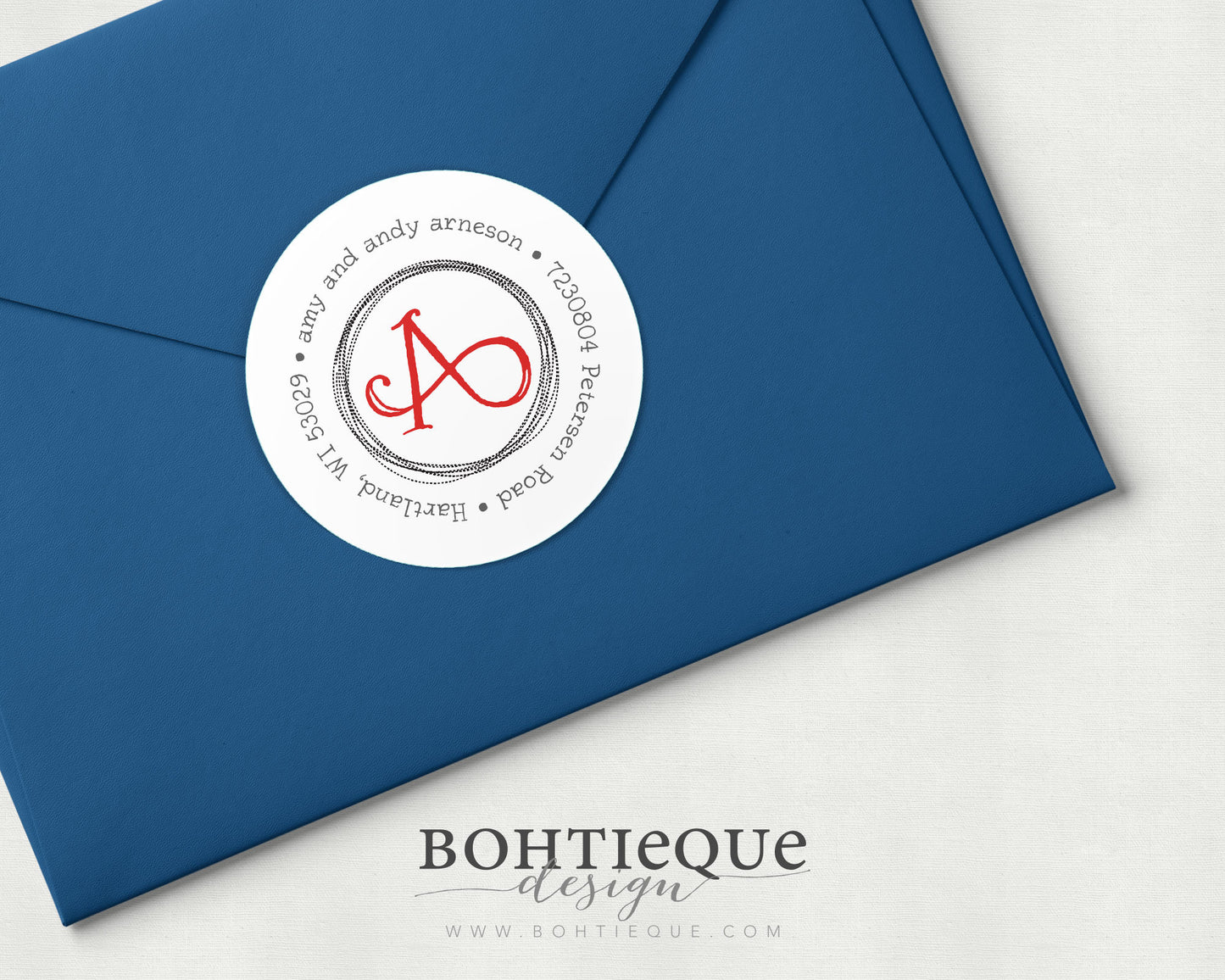 Scribble Initial Return Address Label