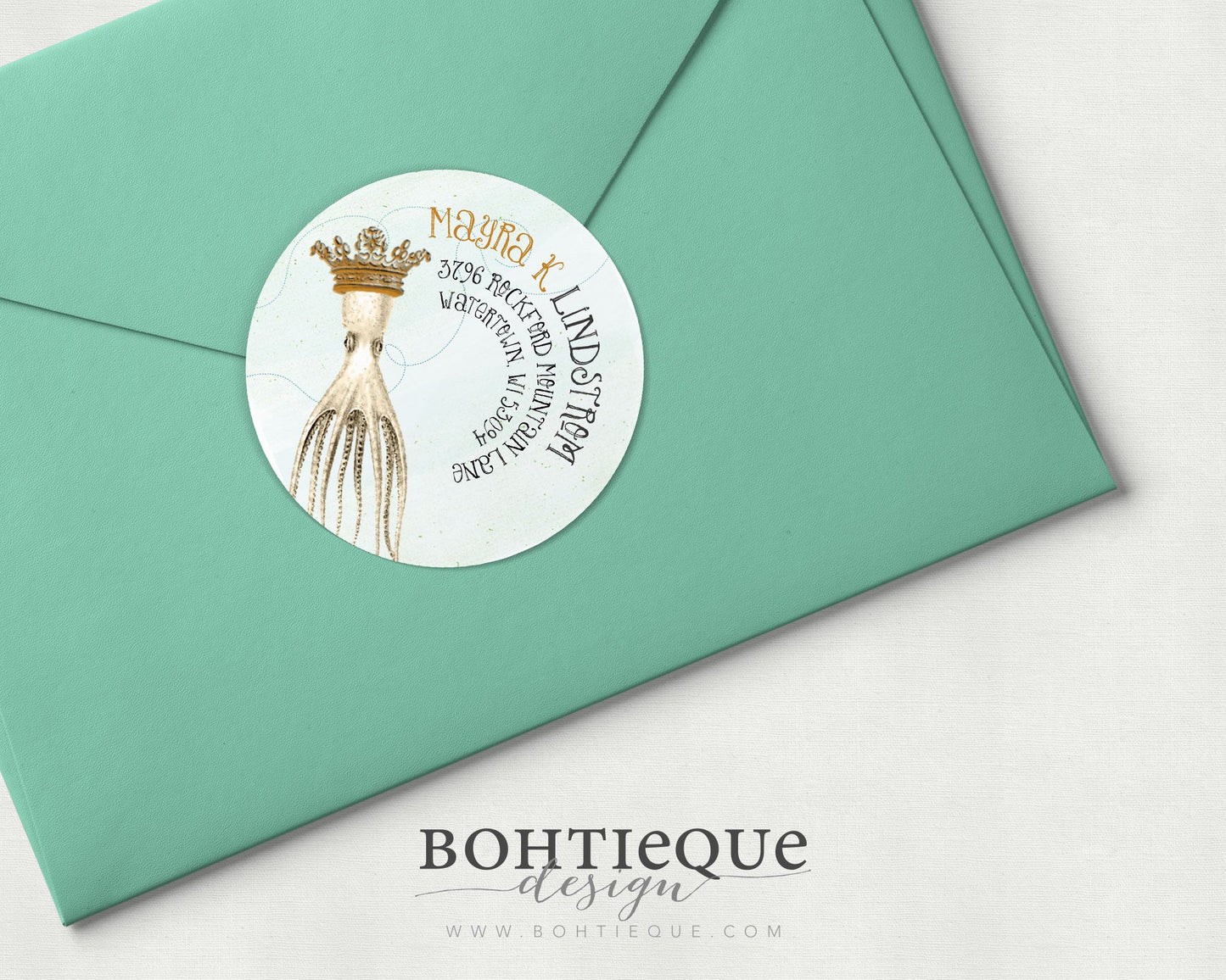 King of the Sea Return Address Label