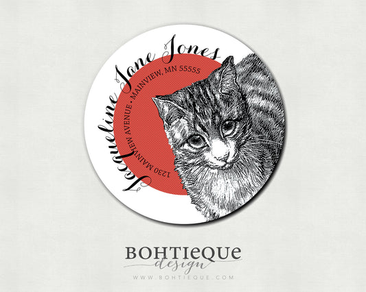 Return Address Labels: Cat Script
