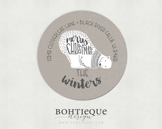 Christmas Address Label