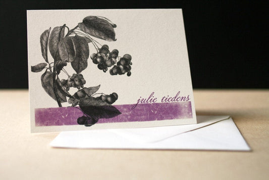 Botanical Distressed Folded Notecards