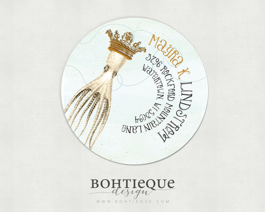 King of the Sea Return Address Label